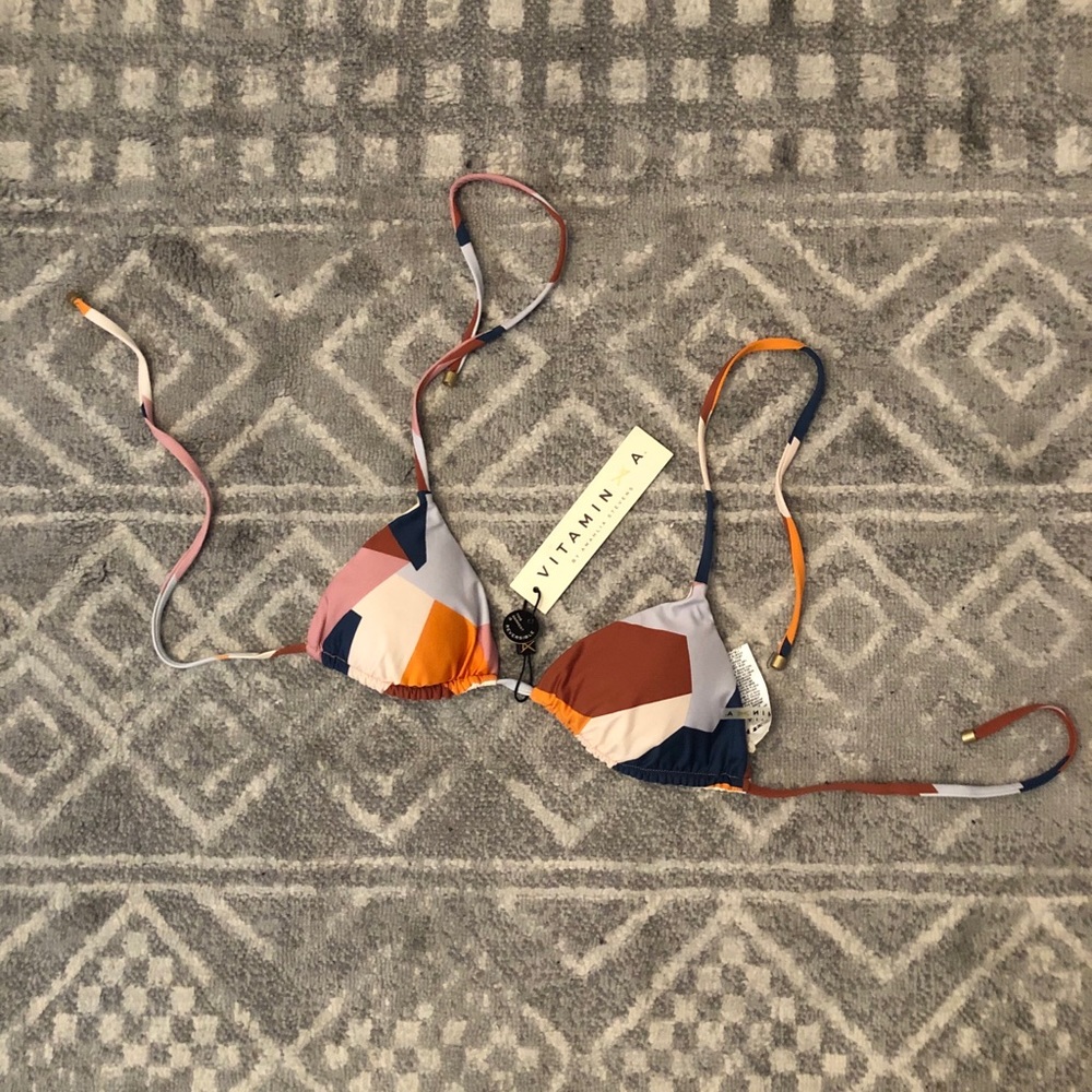 Vitamin A Swim Gia Reversible Triangle Top Mezcal
